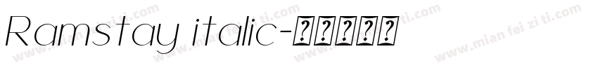 Ramstay italic字体转换